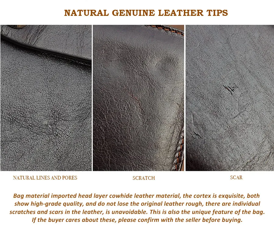 Винтаж натуральная кожа Для мужчин Портфели подходит для 14-дюймовый ноутбук Для Мужчин's Бизнес сумка через плечо сумки из натуральной кожи PR087091