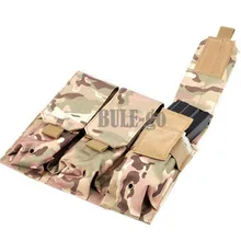 Военная Униформа Молл тактический тройной подсумок винтовка пистолет подсумок для M4/M16 Армейский зеленый/коричневый/черный/ CP Мультикам