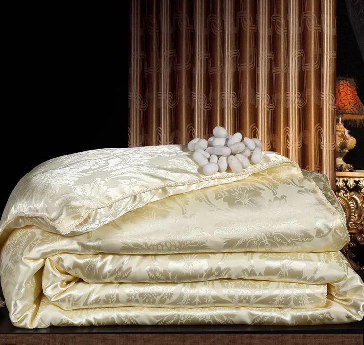 100% Silk Comforter Blanket Quilt Duvet Summer King Queen Twin Handmade Bedding 