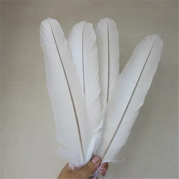 

wholesale 60 pcs (1 set) rare white eagle Tail feathers length 40-45 cm / 16-18 inch DIY eagle feather ornament decoration