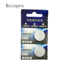 Rainpro 2 шт./лот LIR2025 2025 новая перезаряжаемая Кнопочная батарея 3,6 В литий-ионная аккумуляторная батарея упаковка для карт