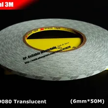 6 мм* 50 метров) 3 м 9080 Двухсторонняя клейкая лента для экрана телефона планшета, клейкая Светодиодная лента, общее использование