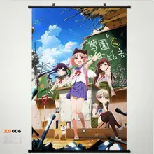 Новая школа-живи! Gakkou Gurashi! Настенный прокрутки плакат с героями аниме Stoffpo украшение дома японский мультфильм декоративный постер 40x60 см