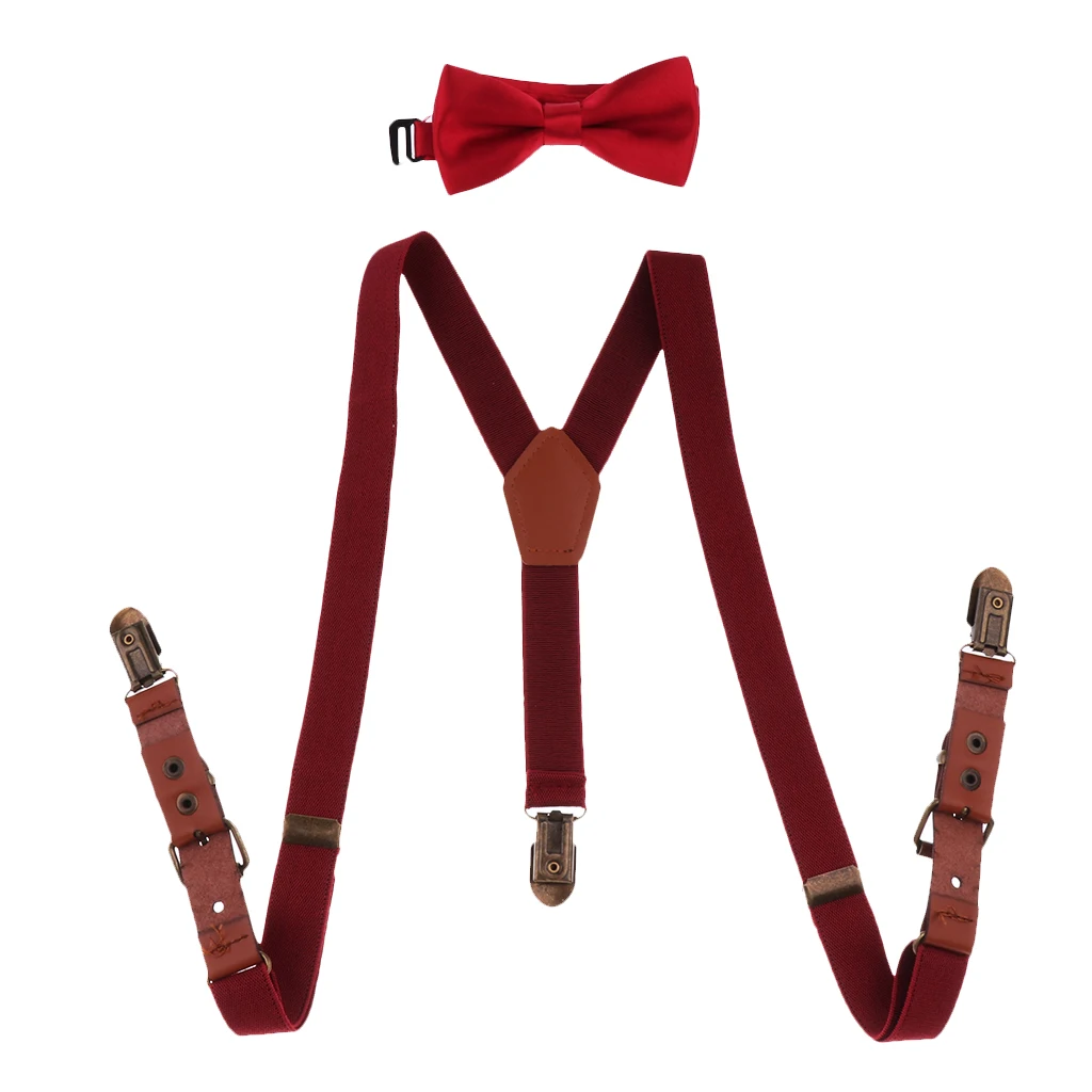 1Pc Polyester Baby Kids Children Boys Adjustable Elastic Suspenders for Weddings Costumes Special Events Fashion Acc