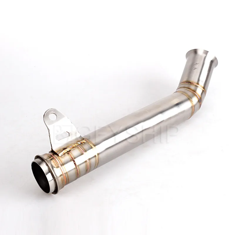 For KTM DUKE 690 2012 to 17 18 DUKE 690 Catalyst Delete Link Pipe Slip-on Motorcycle Catalizador Eliminator Exhaust Escape