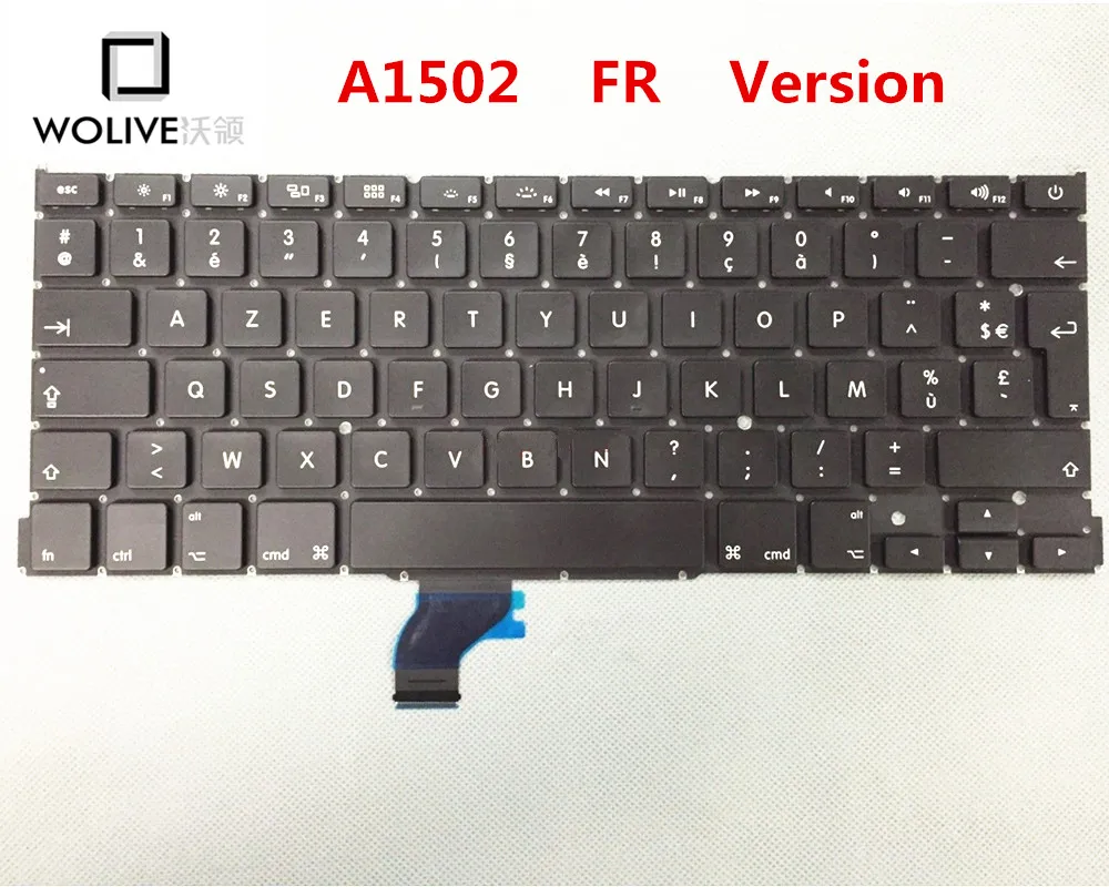 Genuine New FR Keyboard A1502 For font b Macbook b font Pro Retina 13 2012 2015