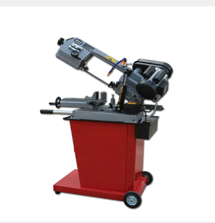 AC220V 1000W Miniature Multifunctional Metal Saw Small Band Sawing Machine Cutting Machine For Small Metal Wood PVC Processing