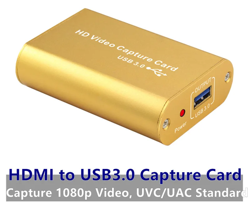 T HDMI to USB3.0 HD Video Capture Card Dongle Adapter,HD1080P Female Connector UACUVC For Wii PSP34 XBOX PSP,Laptop Free Shipping (2)