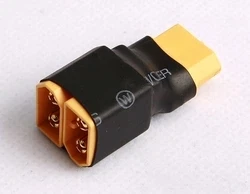 RC 2Pcs XT60 Plug Skidproof One Female to Dual Male Parallel Battery Plug for RC Plane Quadcopter RC 2Pcs XT60 Plug Skidproof One Female to Dual Male Parallel Battery Plug for RC Plane Quadcopter