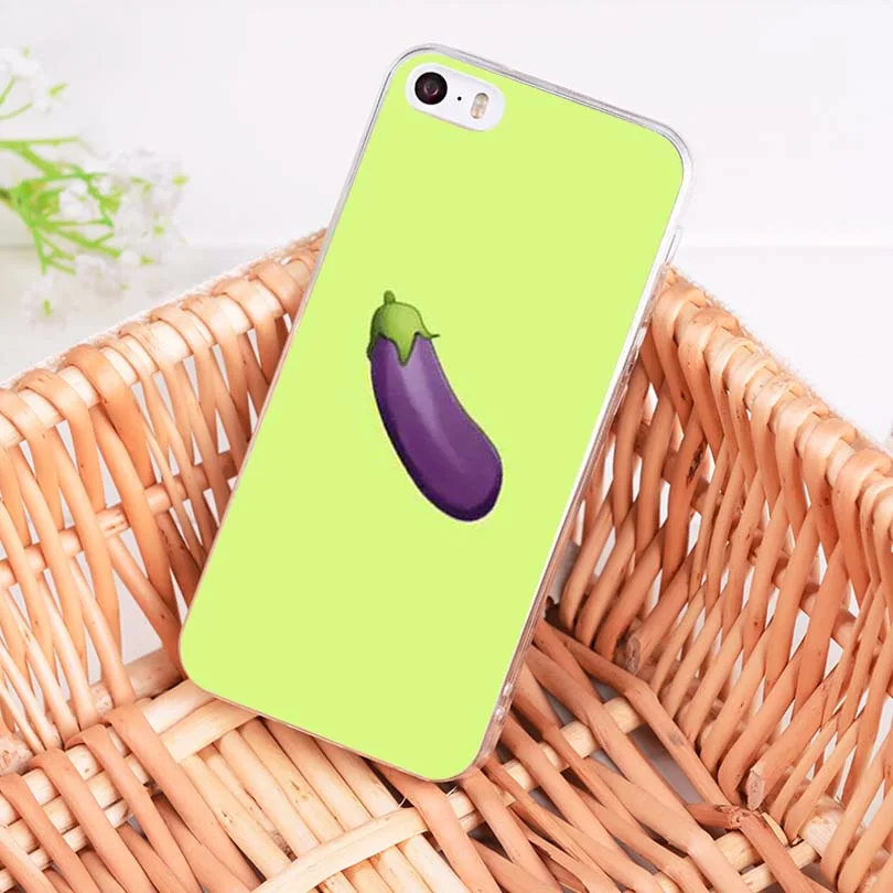 MaiYaCa eggplant прозрачный мягкий ТПУ чехол для телефона iPhone X 6 6s 7 7plus 8 8Plus 11pro max5S