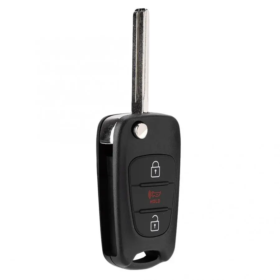 3 кнопки автомобиля дистанционного флип Брелок чехол защитный чехол оболочка подходит для KIA Soul 2012 2013 дистанционного ключа чехол автомобильный ключ оболочки