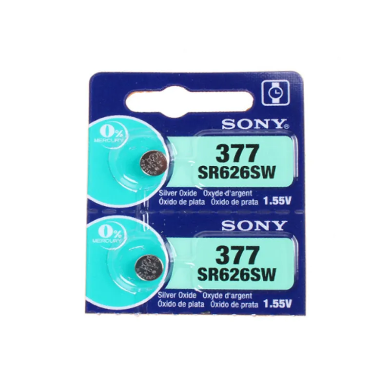 2pcs NEW SONY 100 Original 377 SR626SW 626 SR626 V377 AG4 Watch