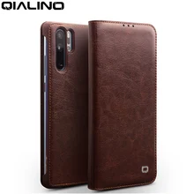 QIALINO роскошные кожаные телефон Обложка для huawei P30 Pro 6,47 дюйма ручной флип Ultra Slim Case для huawei P30 6,1 дюйма
