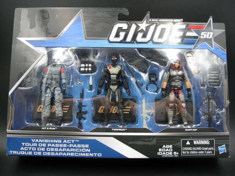 

3.75'' action figure G.I.Joe Three people Guerrilla, torpedo, zataan limited edition Collection model toys a birthday present