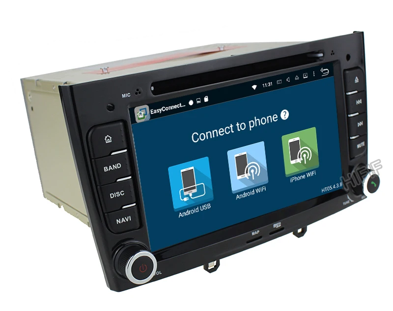 Discount IPS 7 inch 1024*600 Octa Core Android 8.0 4G RAM 32GROM Multimedia Car dvd Player For Peugeot 308 408 with wifi radio GPS BT RDS 22
