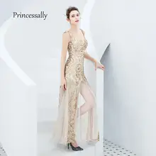 Платье для выпускного с пайетками длинное Золотое сексуальное на бретелях элегантное выпускное платье Vestidos De Formatura Vestidos De Gala Vestidos Graduacion
