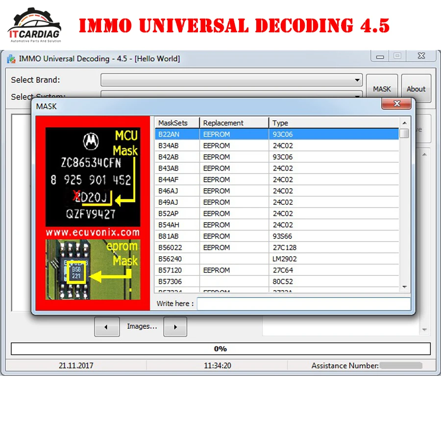 

IMMO Universal Decoding 4.5 IMMO off Software Remove IMMO Code of ECU Repair IMMO Code 1100 Compatible Systems Above 10000 Model