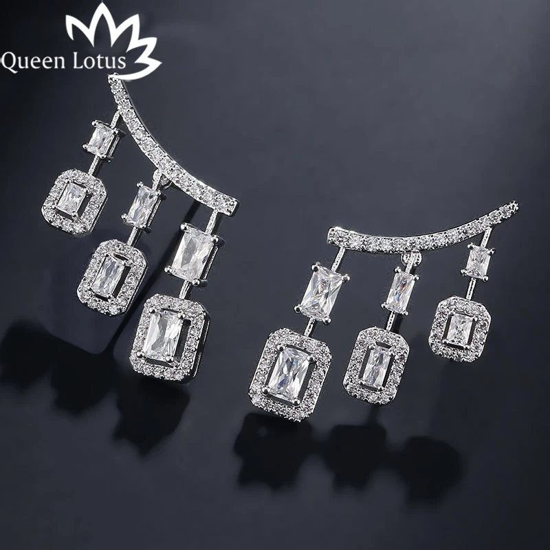 Женские серьги из серебра 925 пробы с фианитом|earrings for|aaa zircon earringsdrop earrings |