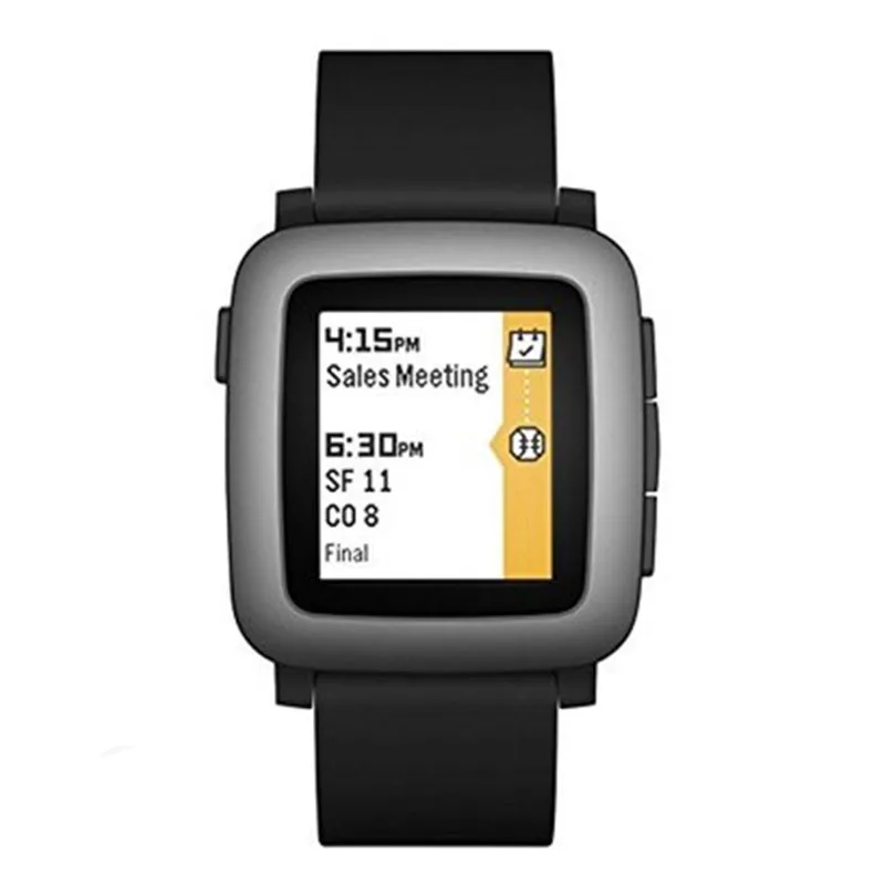 ZycBeautiful умные часы для iPhone и Android, многофункциональные умные спортивные часы PEBBLE Time, водонепроницаемые 5-атм