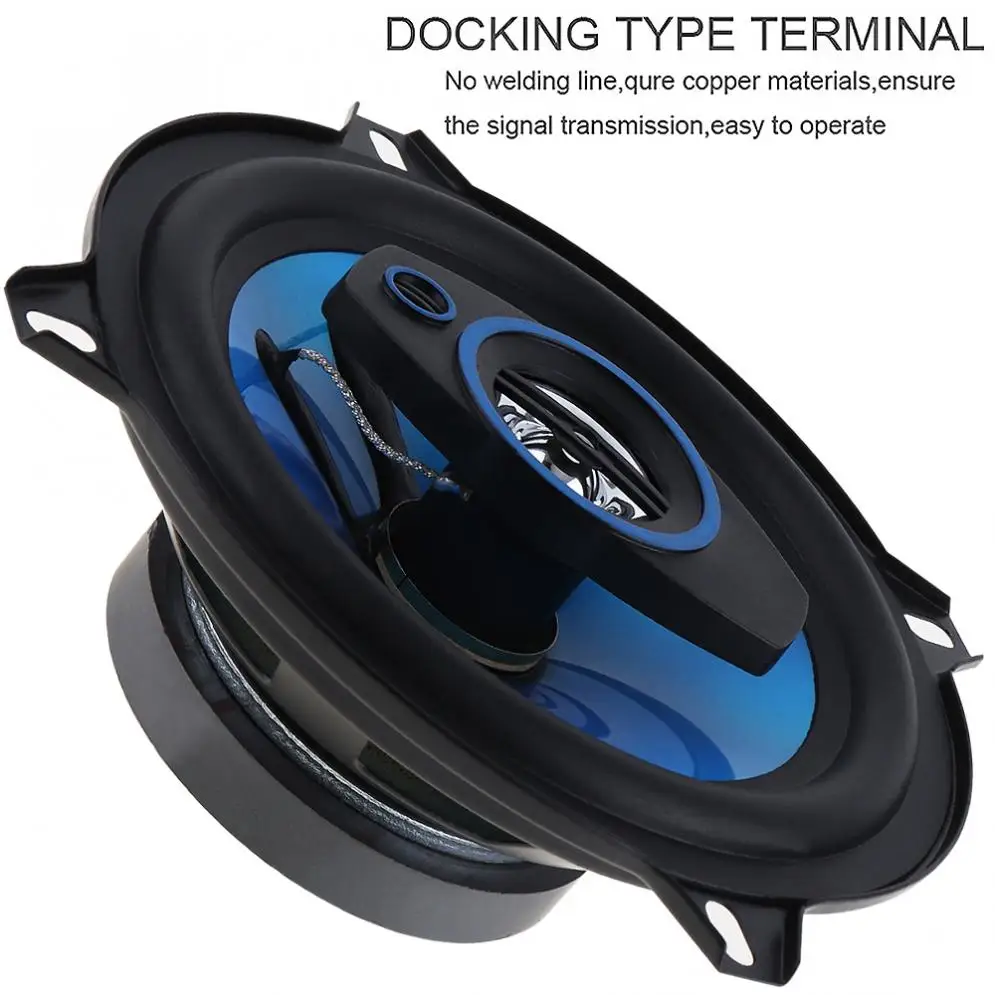 2pcs 5 Inch 150W 3 Way Car Coaxial Horn Auto Audio Music Stereo Full Range Frequency Hifi Speakers Non-destructive Installation