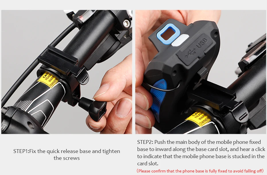 Perfect CoolChange Bike Light Cycling Alarm Bell Smart phone Mount Stand Bicycle Lamp Stand 2000/4000mAh Power Bank Bicycle Front Light 21