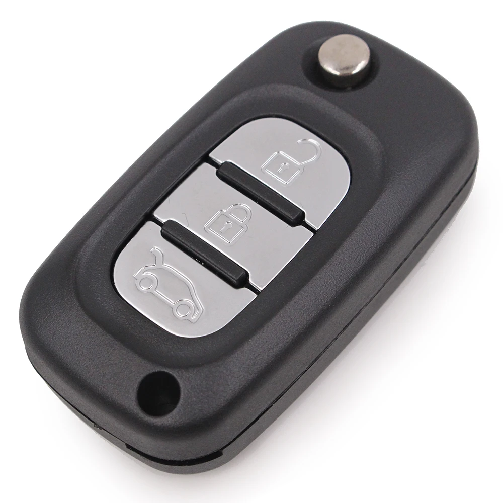 Keyecu флип дистанционный ключ 3 кнопки 433 мГц ID46 PCF7947 чип для Renault Clio 3 Мастер Kangoo Twingo 2006- 2013