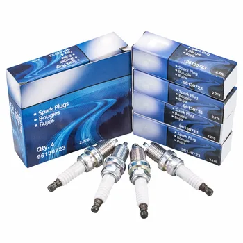 

4pcs Iridium Spark Plug For Buick Excelle DAEWOO CHEVROLET NUBIRA Estate Saloon AVEO PONTIAC OE# 96130723 96130723GF