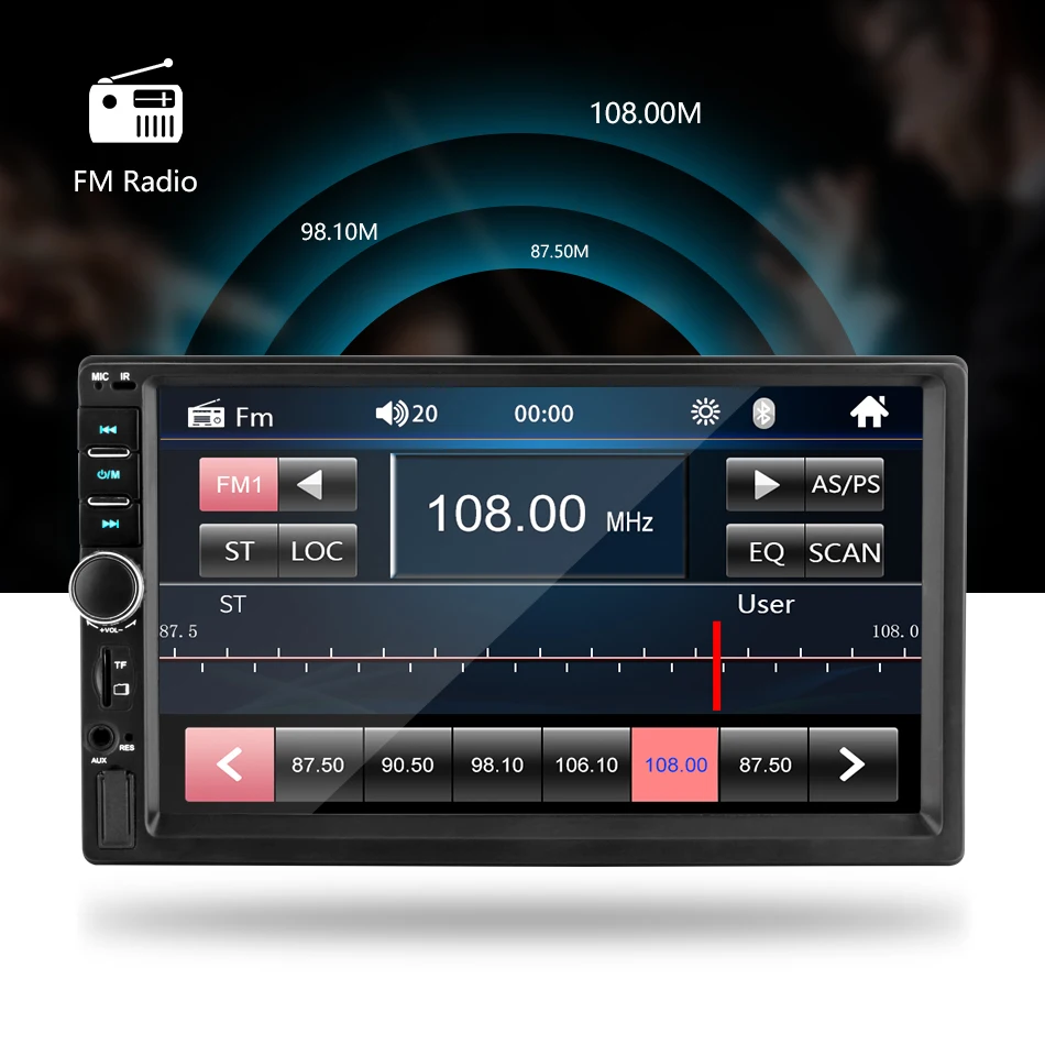 Auto Karte Digital Sidra Großer Backup kamera Rabatt Jansite player multimedia mit TF MP5 USD spiegel screen DVD Touch States Estrada autoradio 2din Dollar Radio United 7 Auto Karte Digital Sidra 7