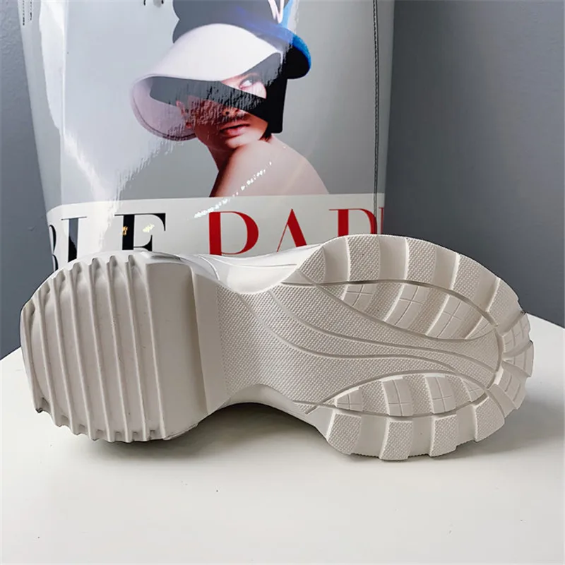 2019 Spring Autumn Shoes Women Platform Shoes Lady Lace Up Casual Pumps Creepers Harajuku Punk Sneakers Girl Female Silver Shoes (17)