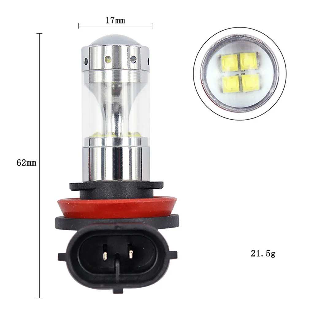 Светильник лампы для автомобилей 1 шт. яркий белый 6500K H11 светодиодный Туман Дневной светильник лампы дальнего света светильник светодиодный туман светильник s для автомобиля