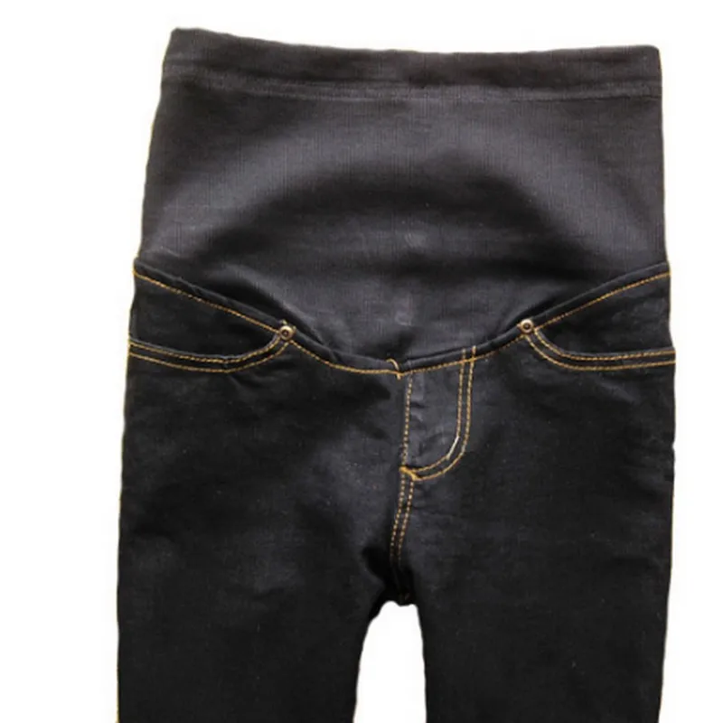 Мода для беременных: брюки джинсы Беременность Костюмы Одежда для беременных джинсы для беременных женщин живота длинные синего джинсового цвета черные брюки