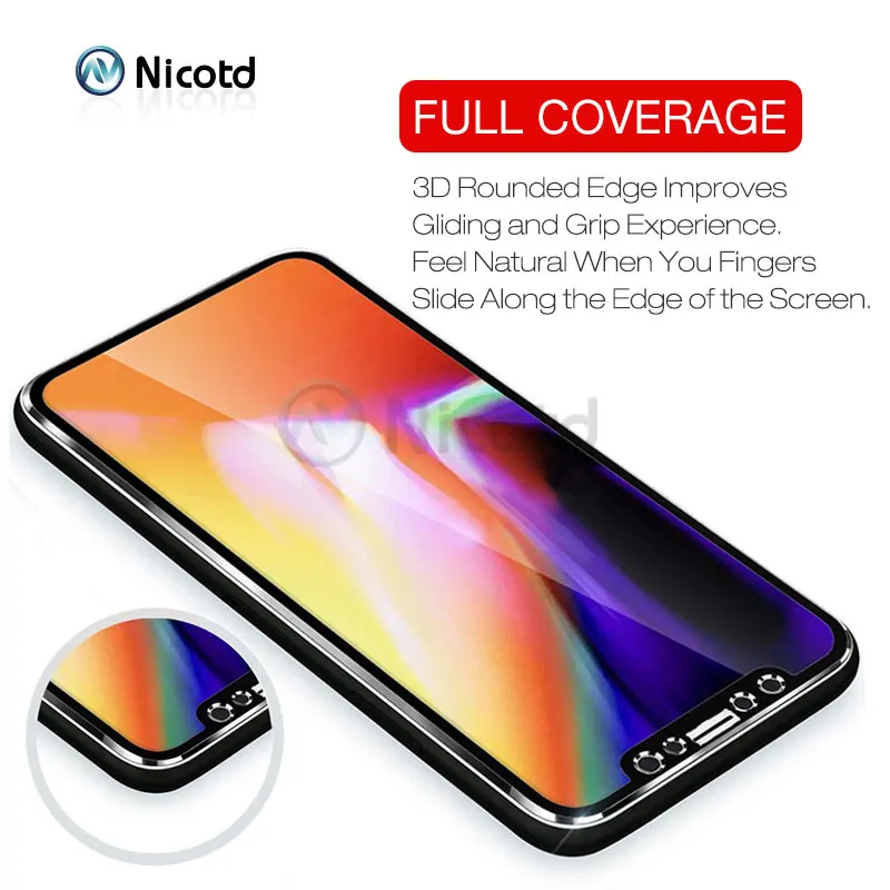  3D Titan legierung aus gehärtetem glas für iphone 8 plus 6 7 6s Plus volle abdeckung glas für iphon