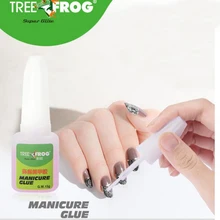 Дерево лягушка высокого качества 15 г клей для ногтей с кисточкой пасты для ложных французских наконечников дизайн ногтей Уход за ногтями продукт ногтей украшение Клей