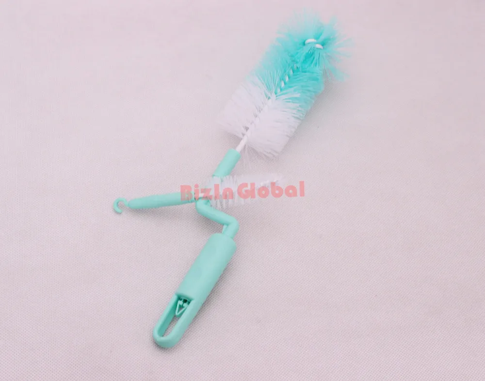 Baby milk bottle nipple teapot nozzle spout tube teat nylon clean cleaning brush (5)