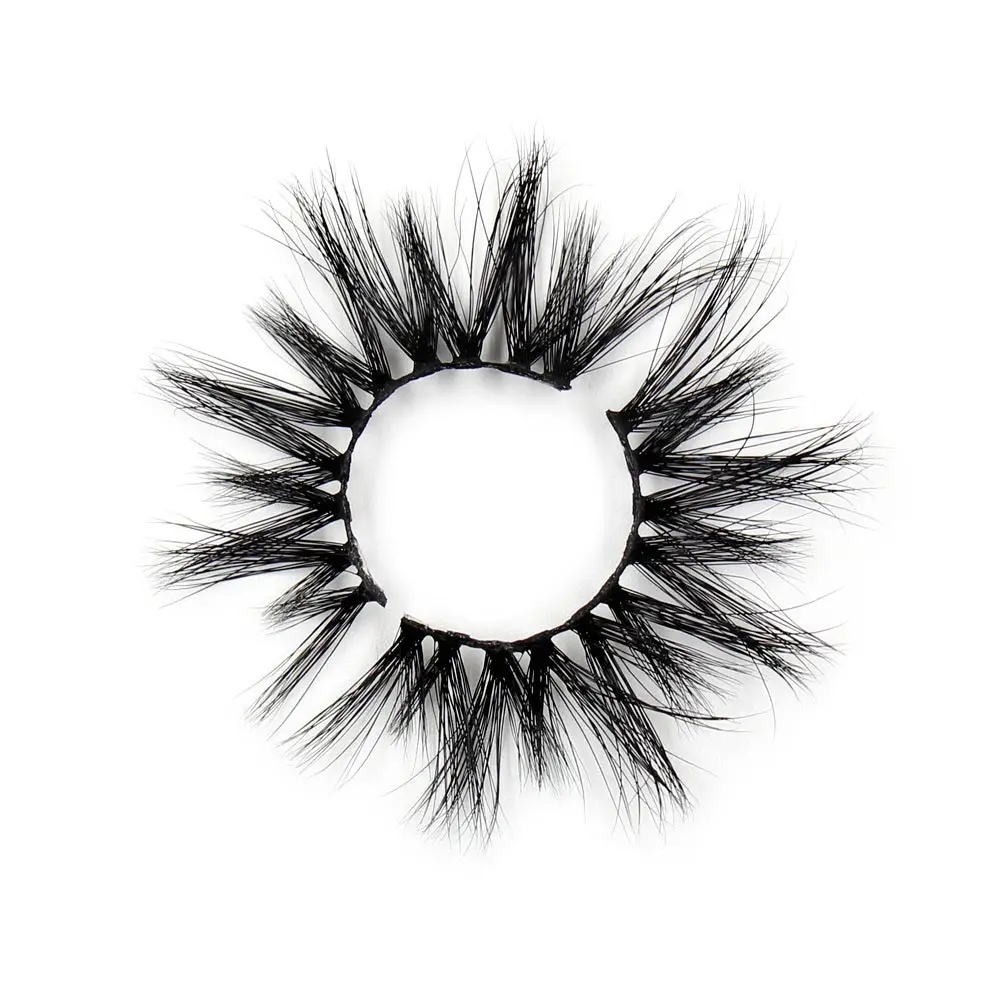 LEHUAMAO 25mm Eyelashes 3D Mink False Eyelash Long Wispy Fluffy Curly Lashes Cruelty Free Natural Lash Dramatic False Eyelashes - Цвет: G02