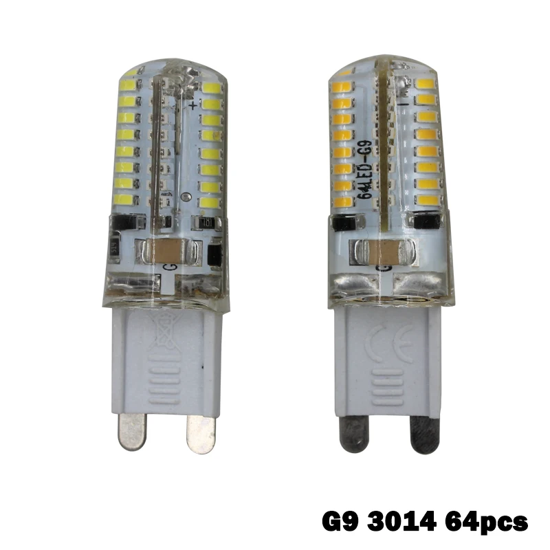 

10PCS G9 LED smart Light Bulb SMD 2835 3014 Crystal Silicone Lamp 220V 360 Beam Angle for DIY Chandelier Home Lighting