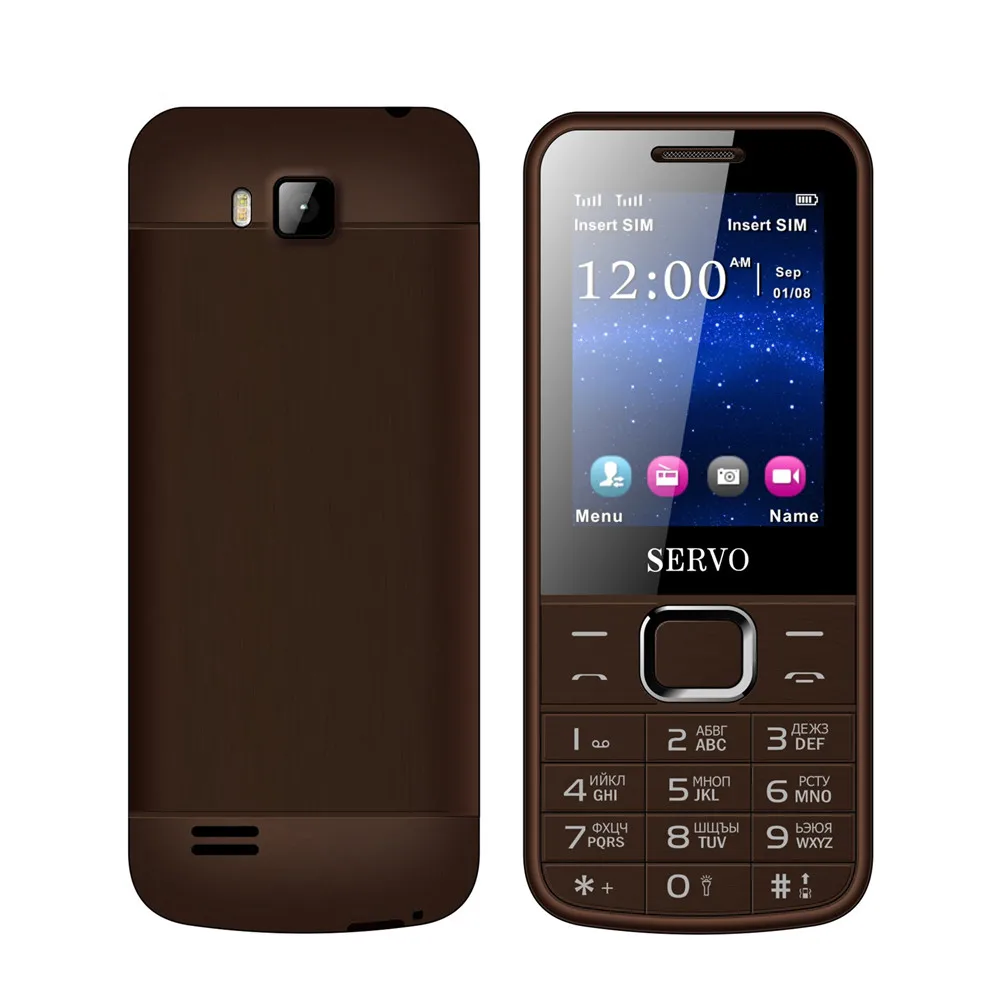 SERVO 225 телефон с двумя sim-картами 2,4 дюймов экран двойная вспышка Bluetooth слоты для карт памяти фонарик MP3 FM радио Телефон