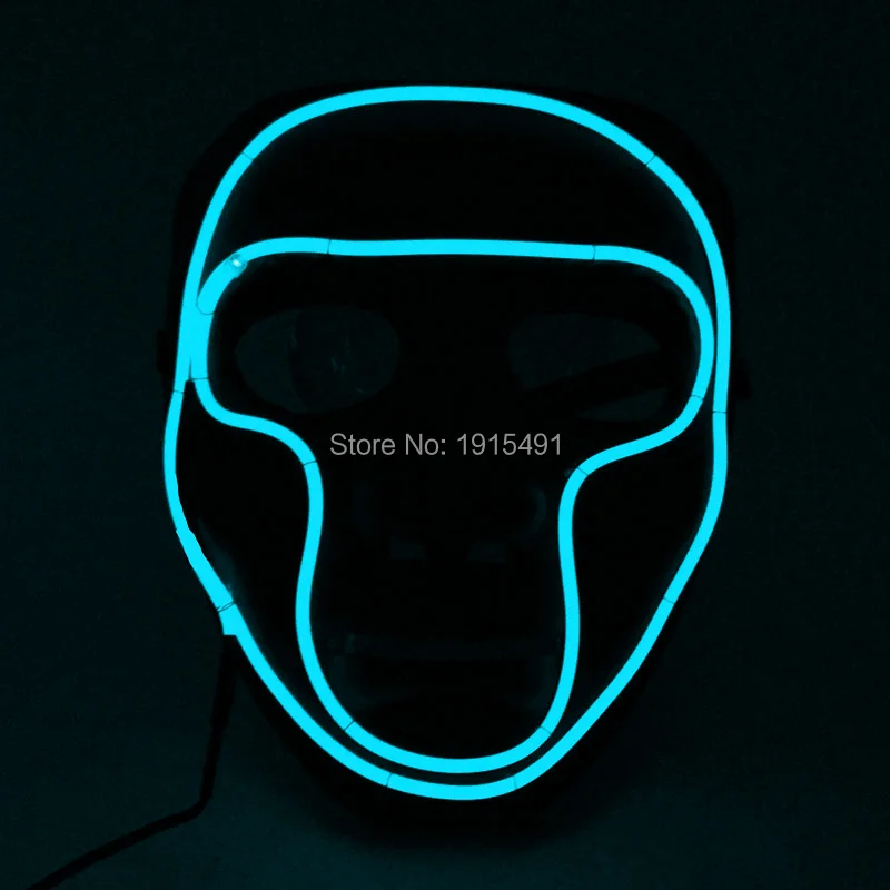 

Cheap!Lovely Colorful Chinese Movie Theme EL wire Mask Novelty Lighting Halloween decor LED Neon Sound Active Mask for Carnival