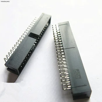 

10PCS Pitch 2.54mm 2x20Pin DC3 40 Pin Right Angle Male Shrouded PCB IDC Socket Box Header
