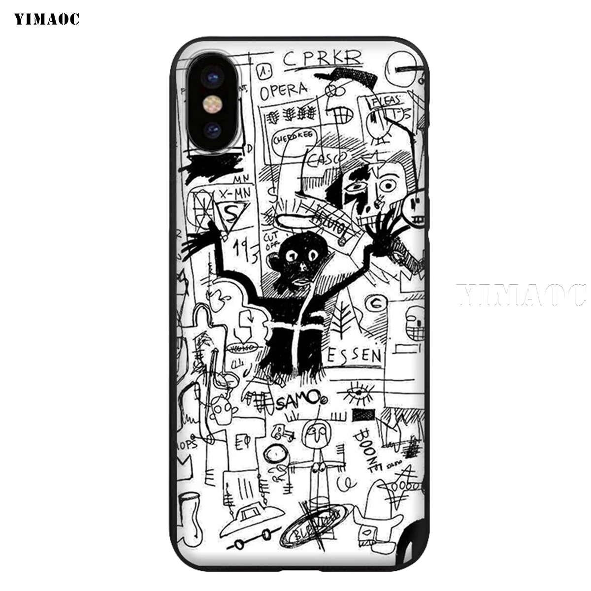 Силиконовый мягкий чехол YIMAOC Jean Michel Basquiat для iPhone 11 Pro XS Max XR X 8 7 6 6S Plus 5 5S SE - Цвет: 1