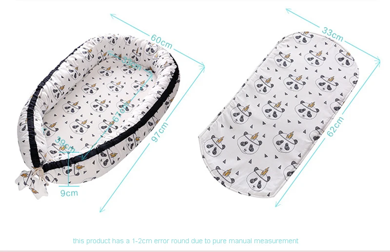 Детское гнездо, кровать, портативная съемная и моющаяся кроватка, дорожная кровать для детей, детская хлопковая колыбель, Прямая поставка