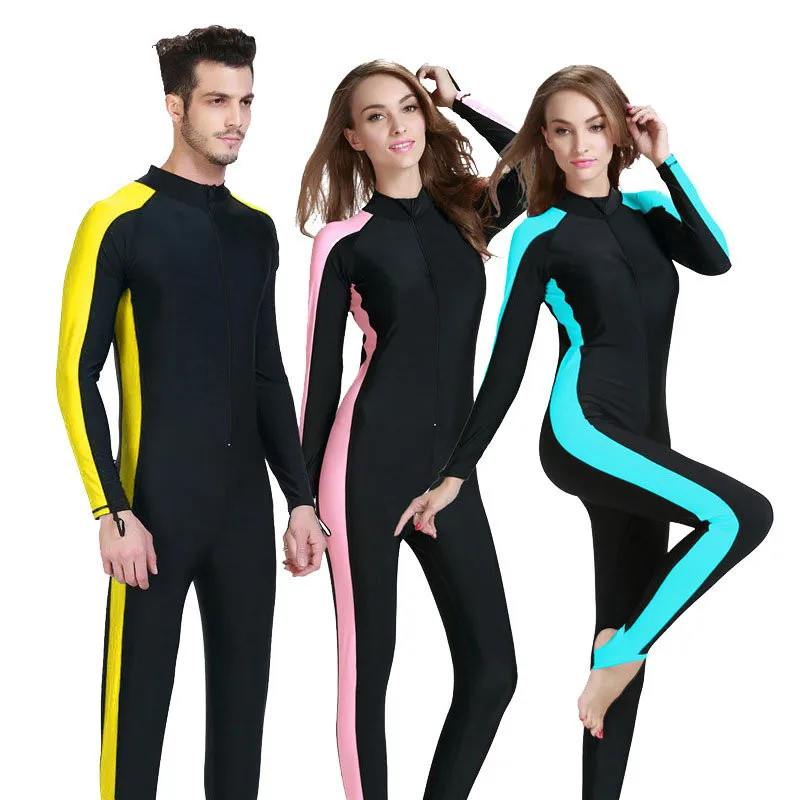 2017 Scuba Diving Wetsuit Women Lycra Waterproof Swimming Wetsuit Surf Full Body Wet Suit Men