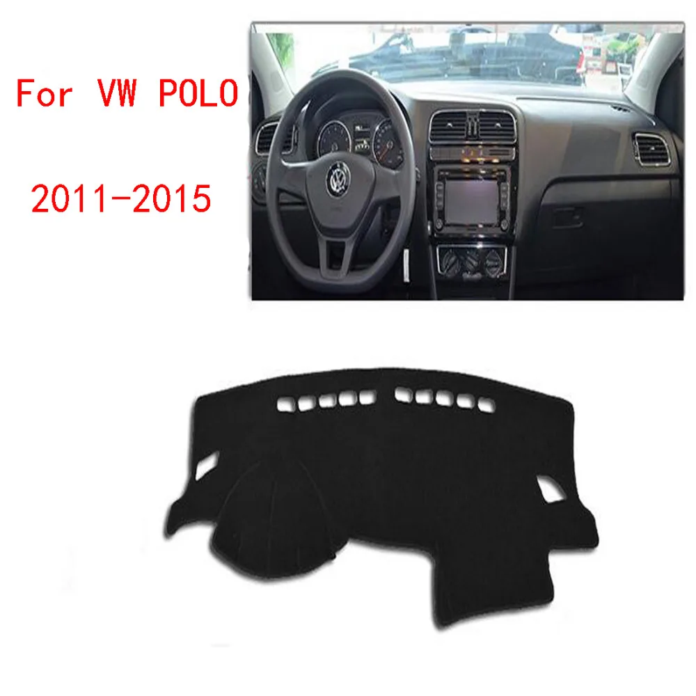 

Dongzhen For VW POLO 2011 to 2015 Car Dashboard Avoid Light Pad Instrument Platform Desk Cover Auto Accessories