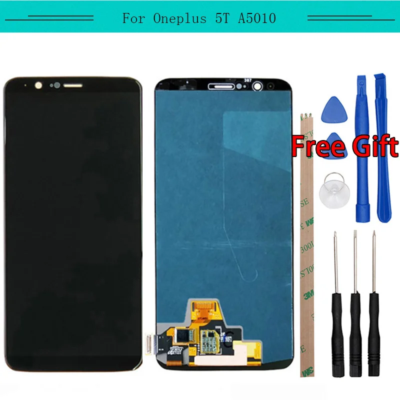 

3PCS For OnePlus 5T A5010 Full LCD Display Assembly Complete Digitizer with touch Screen