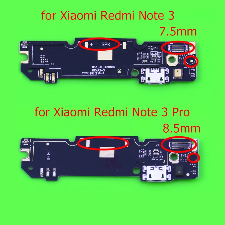Для Xiaomi Redmi Note 3/Note 3 Pro USB Зарядное устройство Порты и разъёмы Flex зарядки Dock Connector печатной платы ленты шлейф Ремонт Запчасти