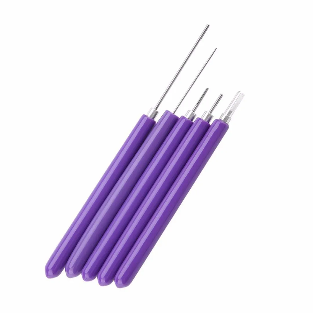 5pcs Paper Craft Quilling Pen DIY Paper Reel Tool Slotted Scrapbook Slotted Craft Tools