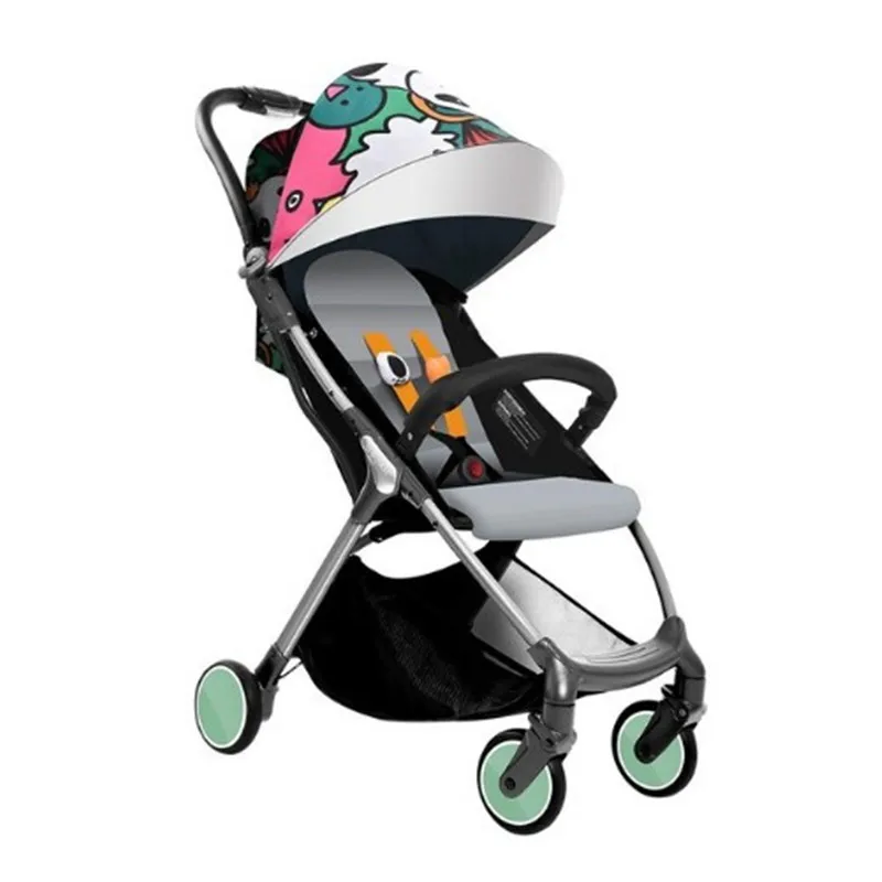 Babysing детская тележка может лежать и сидеть в портативном складном ультра легком
