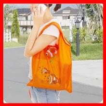 100 штук Экологичная многоразовая нейлоновая складная сумка для покупок