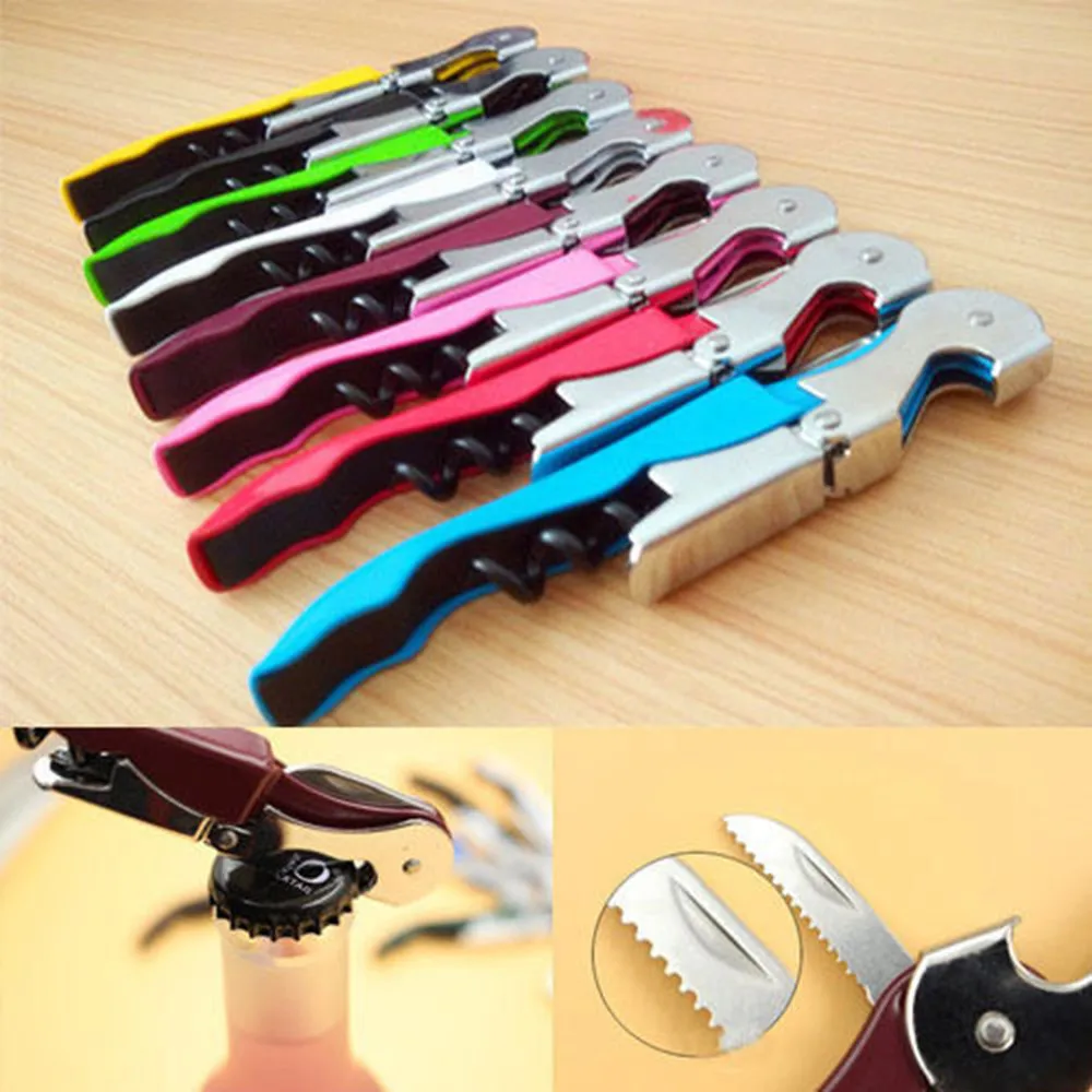 

Bottle opener 2019top Stainless Steel Cork Screw Corkscrew MultiFunction Wine Bottle Cap Opener OK G90527