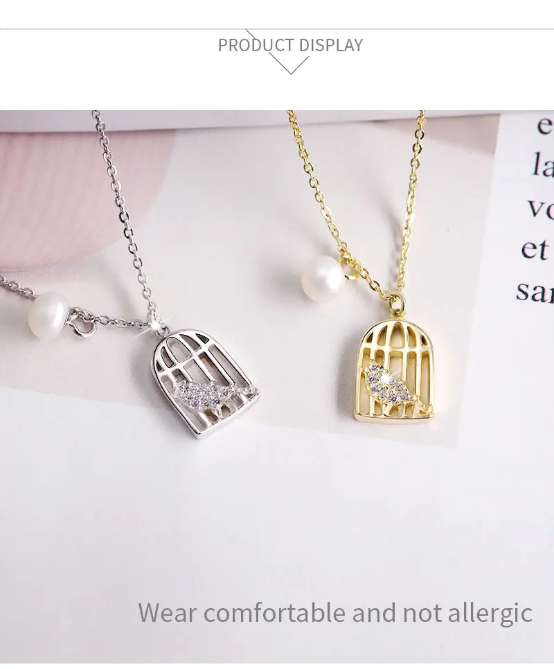 Новая мода 925 пробы серебряная клетка ожерелье s& Кулон Кристалл Короткое ключичное ожерелье для женщин ювелирные изделия подарок zk40